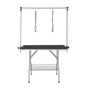 VEVOR Pet Grooming Table Two Arms Black with Clamp for Medium and Small Dogs