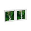 Nicola Spring 10" X 10" White 3d Box Photo Frames - 8" X 8" Mount - Pack Of 2