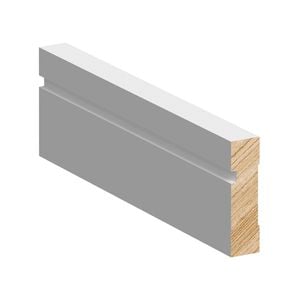 66 x 18mm 2.7m Primed FJ Pine Shadow Line Architrave & Skirting