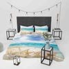 3D Blue Sea Beach Shell Quilt Cover Set Bedding Set Duvet Cover Pillowcases JN 1179