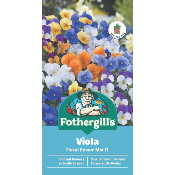 Fothergill's Viola Floral Power Mix F1 Seeds