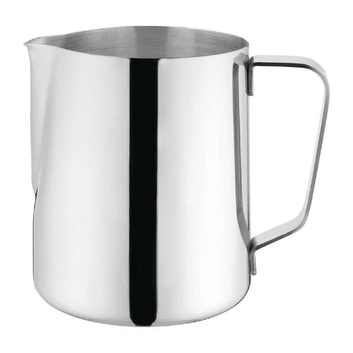 Olympia Milk Jug Stainless Steel Mirror Finish Non-drip Spout 910ml 32oz Beverage Service J318