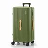 Wanderlite 28" Modern Vertical Trunk Luggage Suitcase Travel 5 Wheels Type-C TSA Olive Green