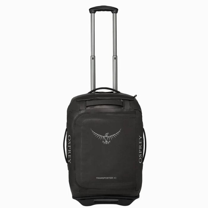 Osprey 40L Wheeled Transporter Duffel  Travel Carry On Suitcase in Black