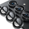 For Samsung Galaxy Z Fold 7 Metal Camera Lens Glass Individual Eagle Protector Cover - Black