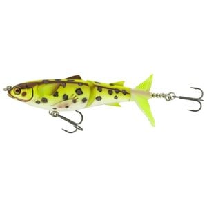 Chasebaits Lures Drunken Mullet 95mm Offset Pop Tail Fishing Lure - Frog