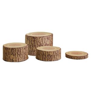 Jooyes Tree Stump Step Stool Set – 4pcs - 38cm | Stool | 25cm