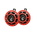Hella Super Tone B133 Horn Set Of 2 - Black/Red