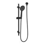 Revolution Self Cleaning Hand Held Rail Shower Matte Black WELS 3 Star 8.5L/min