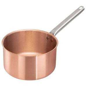 Matfer Bourgeat Copper Sugar Pot - 160mm, Cold-Touch Handle