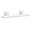 Fusion-Loc Matte White Style Suction Acrylic Shelf