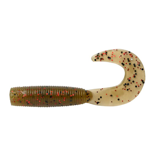 Daiwa BaitJunkie 2.5" Grub Soft Plastic Fishing Lure Mud Blood UV