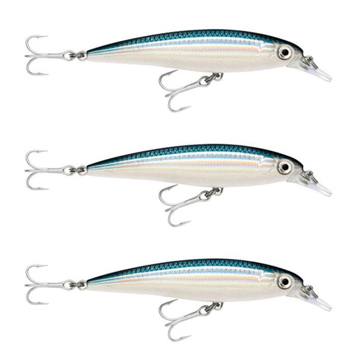 3x Rapala 10cm Saltwater X Rap Jerkbait Fishing Lures - Baitfish