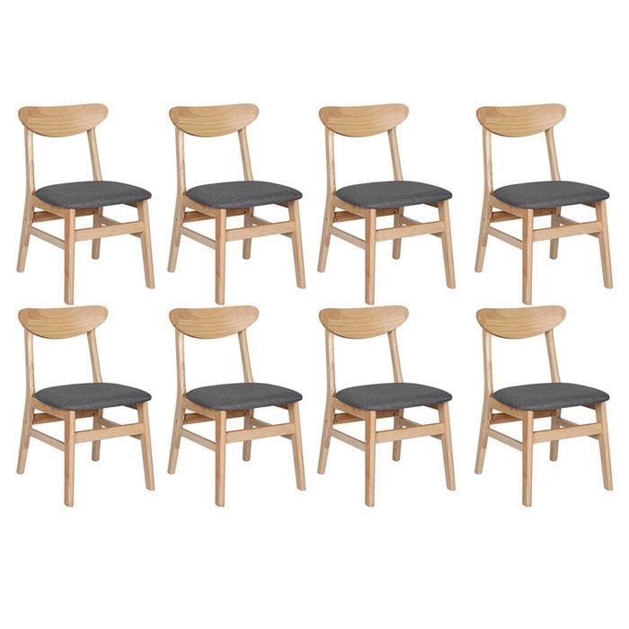 Levede 8pcs Dining Chairs - Natural