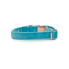 Holly & Co Caribbean Blue Large Blue Premium Velvet Dog Collar