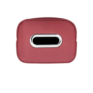 NNEOBA Leather Car Tissue Organizer Storage Bag Multi-Position Holder Red