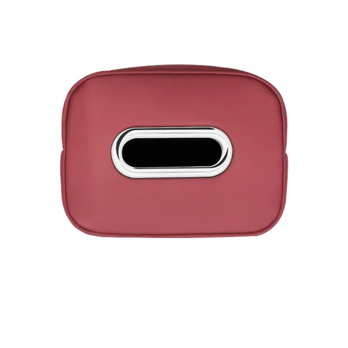 NNEOBA Leather Car Tissue Organizer Storage Bag Multi-Position Holder Red