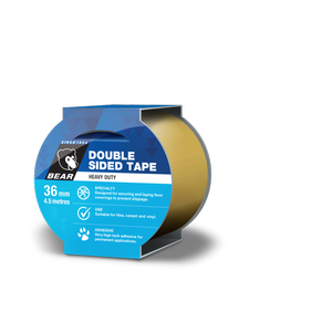 Bear Double Sided Vinyl Tape 4.5m - 36mm