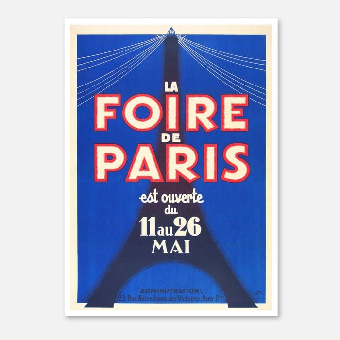 Galrie Vintage La Foire de Paris Poster - Iconic French Event Art Print, Poster Only, A0 84 x 119cm (33 X 47inch)