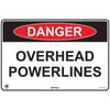 Pinnacle 600 x 400mm Poly Danger Overhead Powerlines Sign 