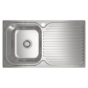 Abey LH Single Bowl Stainless Steel Sink With Drainer