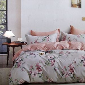 Bloomington 300TC Caterina Reversible Cotton Quilt Cover Set Queen