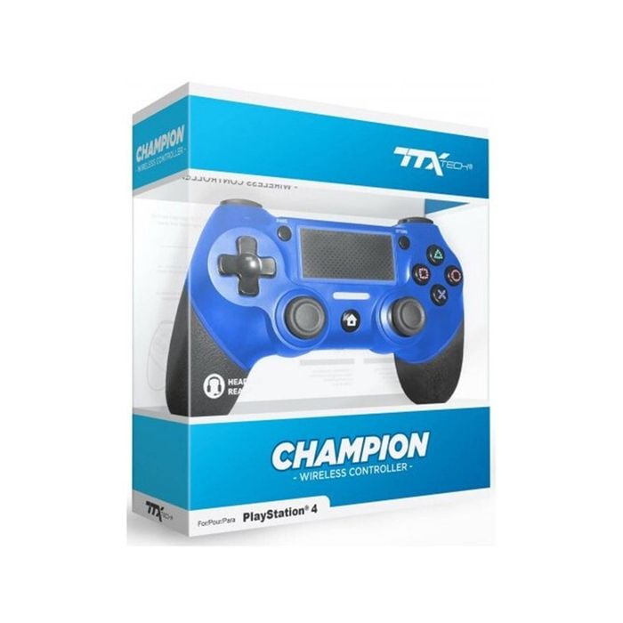 PS4 TTX Tech Champion Wireless Controller Video Game Accesories Blue