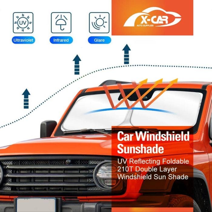 Windshield Sun Shade for GWM Tank 300 2023 2024 Blocks UV Rays Foldable Custom Wind Screen Bunnings Australia