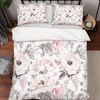 3D Pink Floral Quilt Cover Set Bedding Set Pillowcases 57