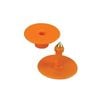 100x Cattle Ear Tags Set - Round Orange Blank Pig Sheep Goat Cow Livestock Label