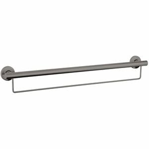 evekare 900mm Gunmetal Grab Rail With Towel Holder