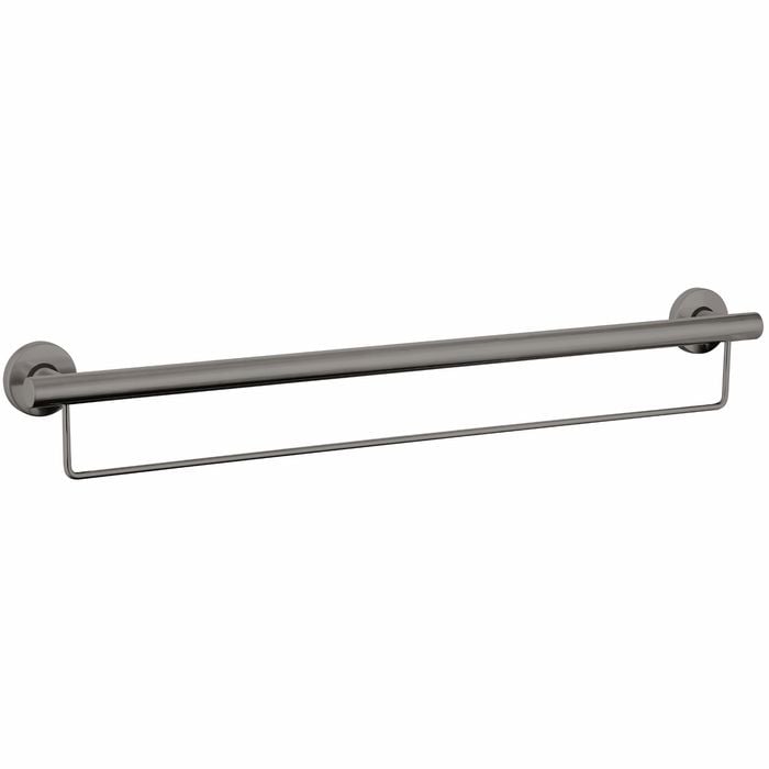 evekare 900mm Gunmetal Grab Rail With Towel Holder