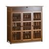 XXL 4-Tier Bamboo Shoe Rack Cabinet with Doors, Drawers