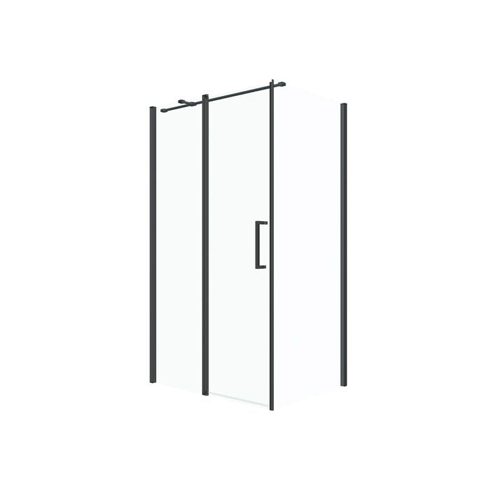Rick McLean's Bathware 1200mm Black Hi Line Semi Frameless Shower Screen