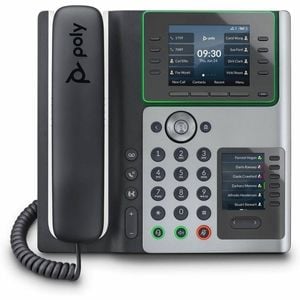 Poly Edge E450 Ip Phone - Corded - Corded/cordless - Wi-fi, Bluetooth - Desktop - Black - Voip - Ieee 802.11a/b/g/n/ac -
