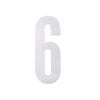 Sandleford 175mm White Self Adhesive Wheelie Bin Number 6