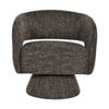 Ivie Fabric Swivel Accent Occasional Chair Chocolate