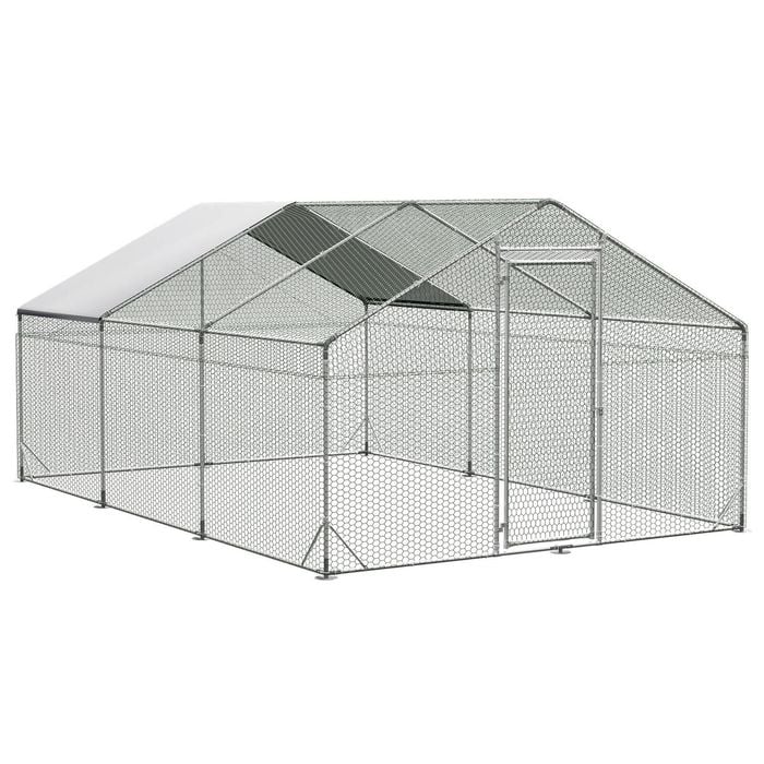 Pawz 600x300x195cm Large Metal Walk-in Chicken Coop Cage