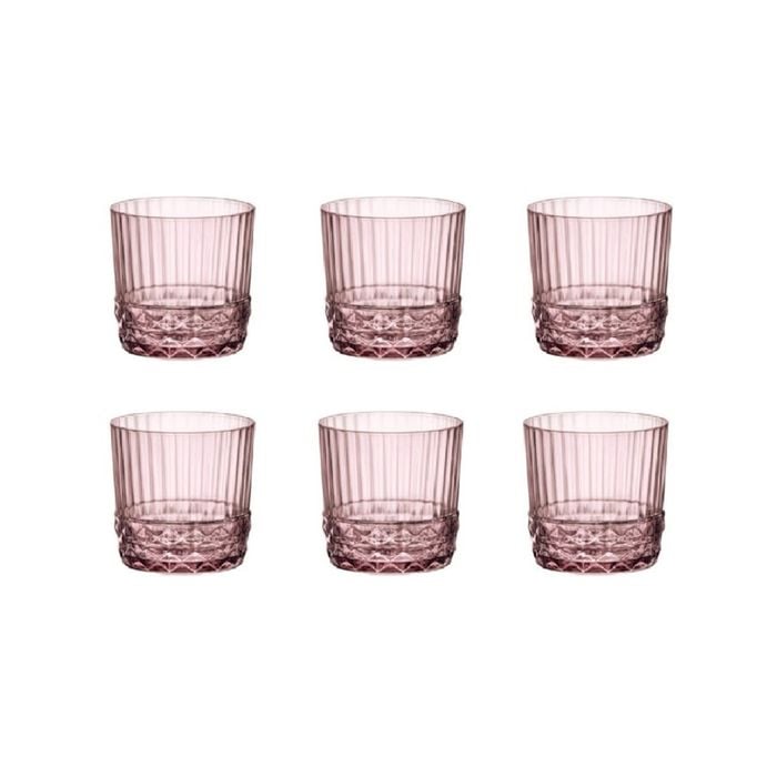 Bormioli Rocco America '20s 300ml Rock Drink Glasses Set 6 - Lilac