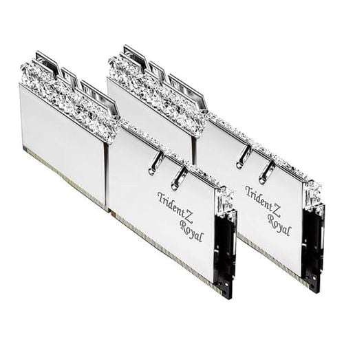G.Skill Trident Z Royal RGB 16GB 8GBx2 DDR4 3600 Memory Silver F4 3600C18D 16GTRS Bunnings Australia