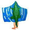 Kids Cotton Velour Beach Cape Crocodile 60x120 cm