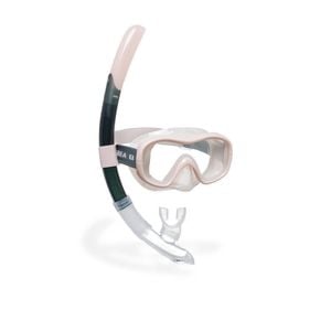 Decathlon - Adult Diving Snorkelling Kit - Mask And Snorkel 100 Pink Grey - Eu L