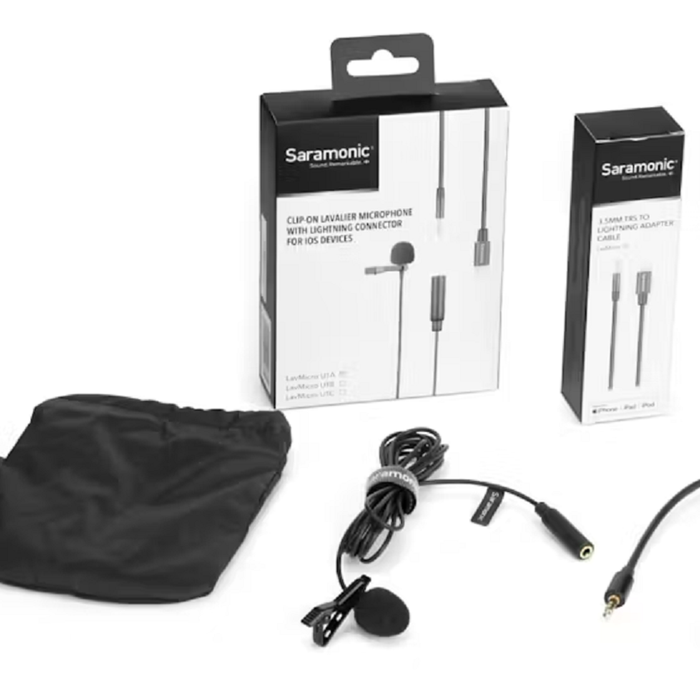 Saramonic LavMicro U1A Lightning Connector for iOS - Steel Oak