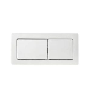 Zumi Matte White Back To Wall Toilet Flush Button 