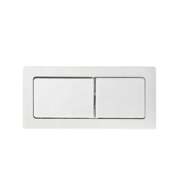 Zumi Matte White Back To Wall Toilet Flush Button 