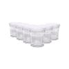 Argon Tableware Glass Jam Jars with White Lids - 30ml - Pack of 6