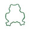 D.Line Cookie Cutter Frog 7.6cm