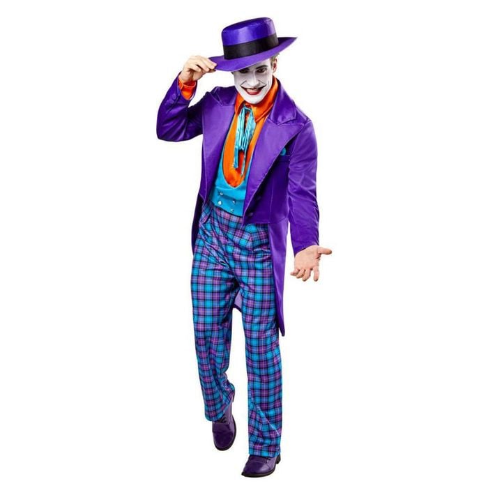 Deluxe Joker Halloween Halloween Costume for Adults Purple Suit, Large
