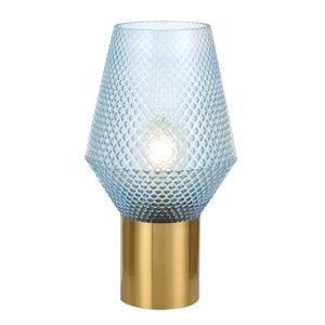 Telbix Blue/Antique Gold Rene Table Lamp