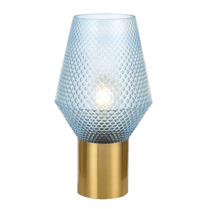 Telbix Blue/Antique Gold Rene Table Lamp